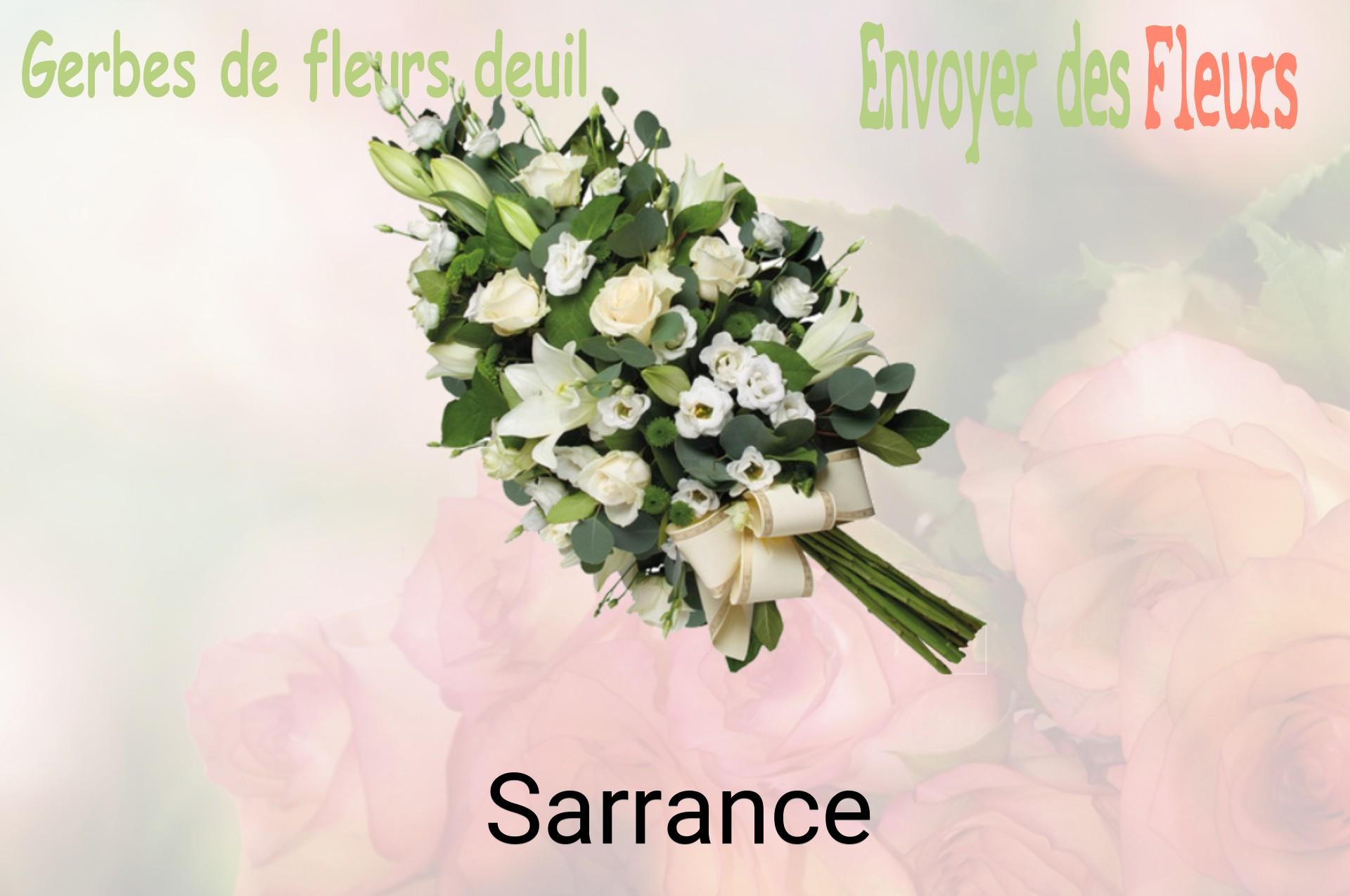 Gerbe de fleurs de deuil livrée à Sarrance